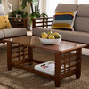 Baxton Studio Larissa Cherry Finished Brown Wood Living Room Occasional Coffee Table 125-6893
